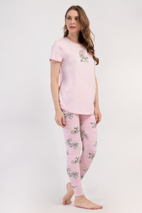 KADIN TAYT PIJAMA TAKIM LYC SUPREM DREAM 408334 - VienettaPEMBES