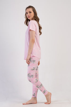 KADIN TAYT PIJAMA TAKIM LYC SUPREM DREAM 408334 - VienettaPEMBES