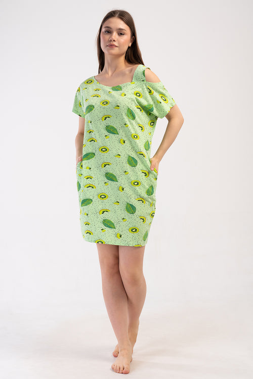 KADIN TUNIK LYC SUPREM DREAM 408342 - VienettaCELADONGREENM