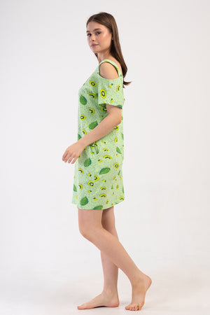 KADIN TUNIK LYC SUPREM DREAM 408342 - VienettaCELADONGREENM