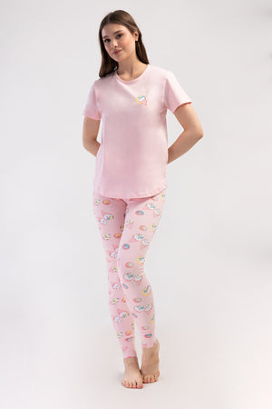 KADIN TAYT PIJAMA TAKIM LYC SUPREM DREAM 408346 - Vienetta1.GrupPEMBE