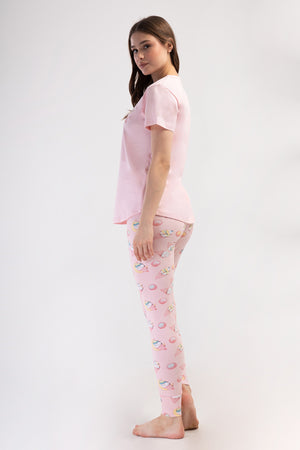 KADIN TAYT PIJAMA TAKIM LYC SUPREM DREAM 408346 - Vienetta1.GrupBLUE ATOLL