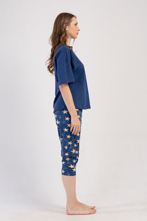 Woman Lycra Supreme Big Size Sarra Capri Set