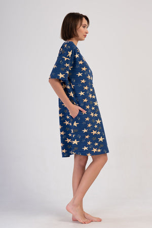 KADIN XXL TUNIK LYC SUPREM DREAM 408355 - Vienetta1.Grup1193INDIGO