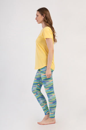 KADIN TAYT PIJAMA TAKIM LYC SUPREM DREAM 408364 - Vienetta1.GrupYESIL