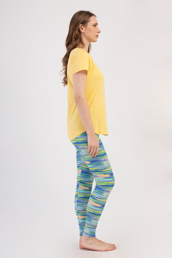 KADIN TAYT PIJAMA TAKIM LYC SUPREM DREAM 408364 - Vienetta1.GrupYESIL