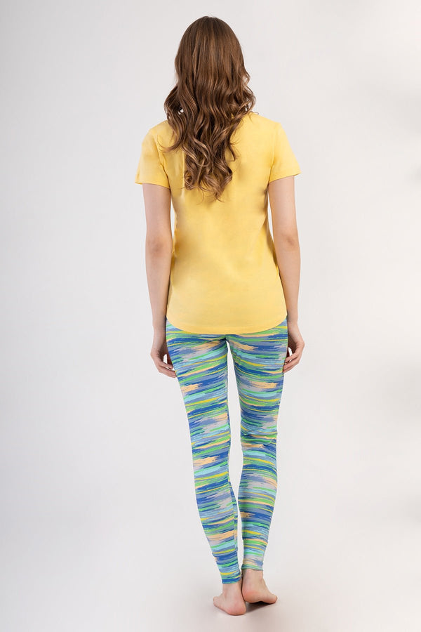 KADIN TAYT PIJAMA TAKIM LYC SUPREM DREAM 408364 - Vienetta1.GrupYESIL