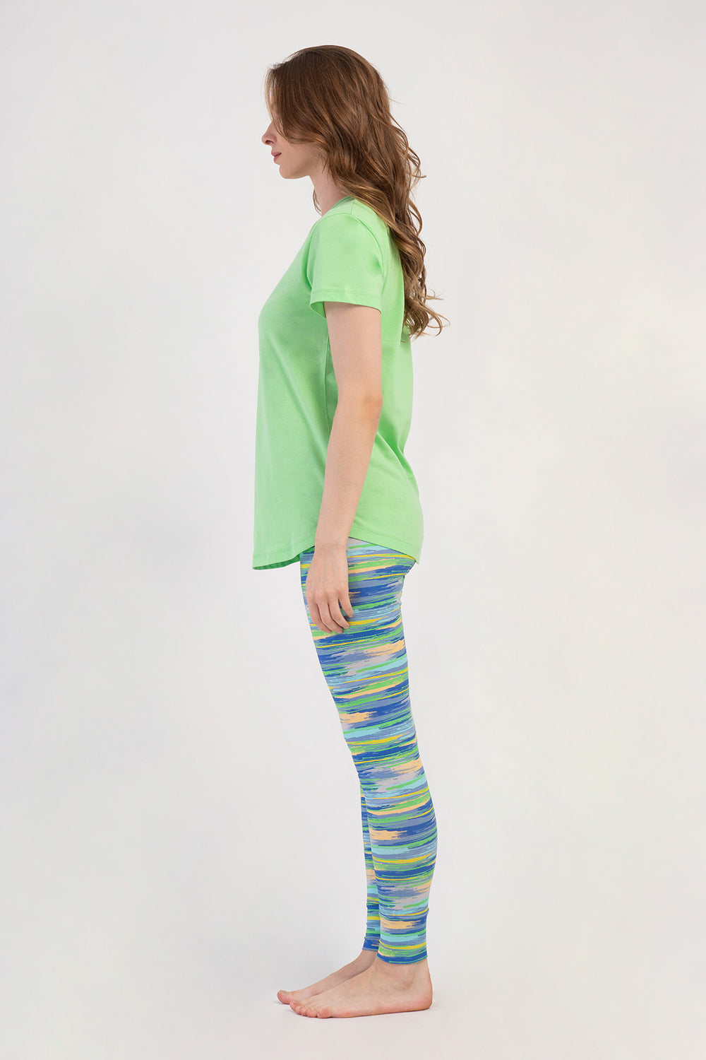 KADIN TAYT PIJAMA TAKIM LYC SUPREM DREAM 408364 - Vienetta1.GrupYESIL