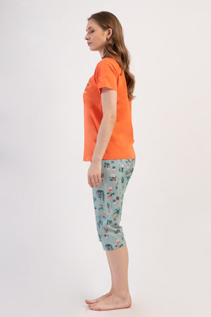 Woman Supreme Kima Buttoned Capri Set