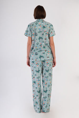 KADIN XXL PIJAMA TAKIM SUPREM 408390 - VienettaYESIL1XL
