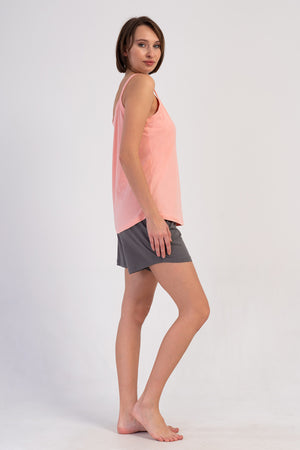 Woman Supreme Big Size Oly Thin Strap Short Set