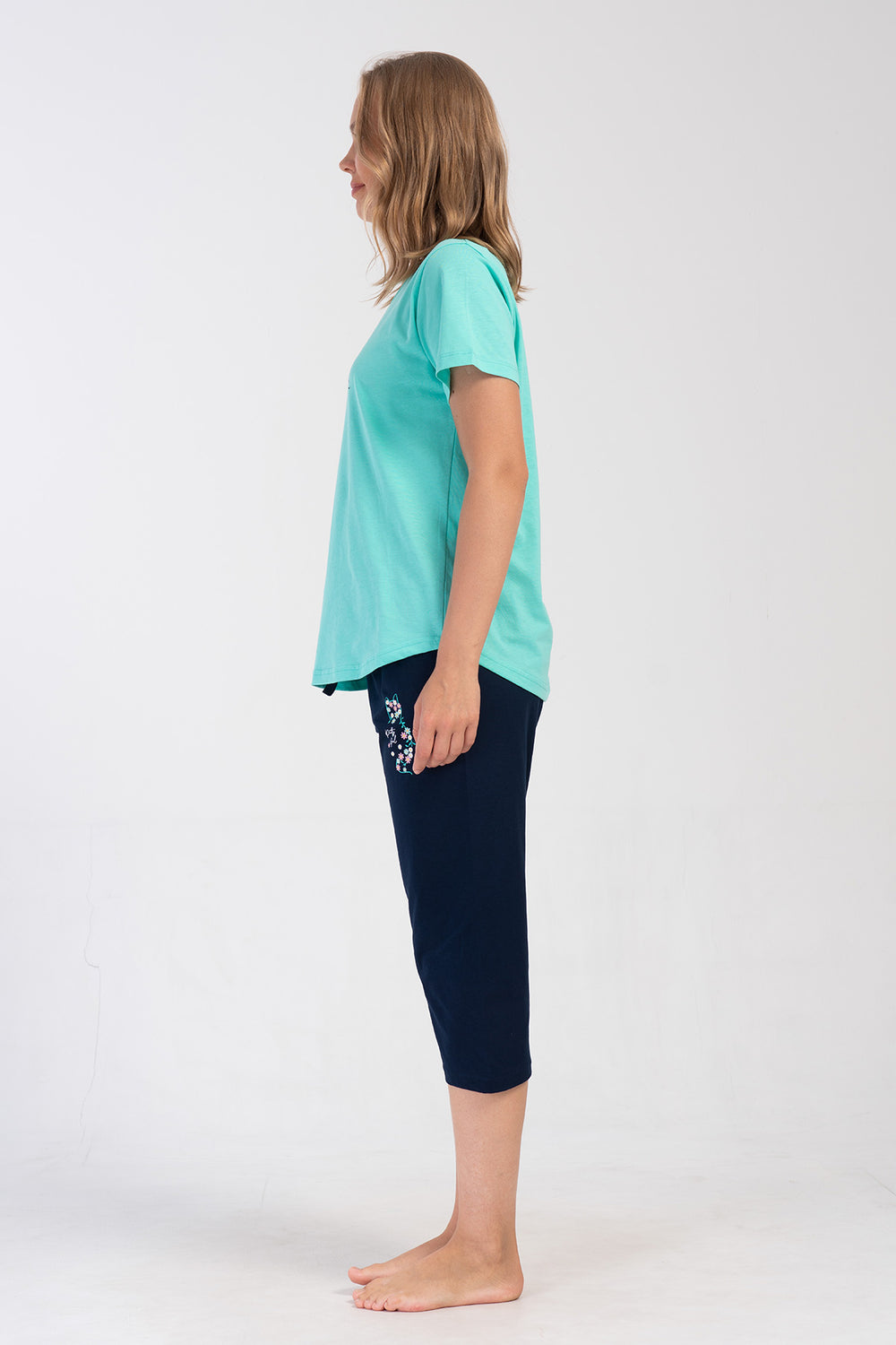 KADIN XXL KAPRI TAKIM SUPREM 408398 - Vienetta1.GrupSU YESILI