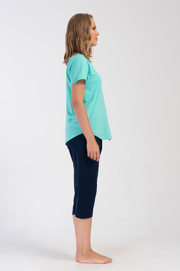 KADIN XXL KAPRI TAKIM SUPREM 408398 - Vienetta1.GrupSU YESILI