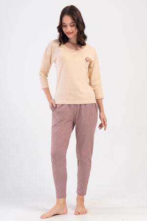 KADIN PIJAMA TAKIM SUPREM 408402 - Vienetta1.GrupBEJ