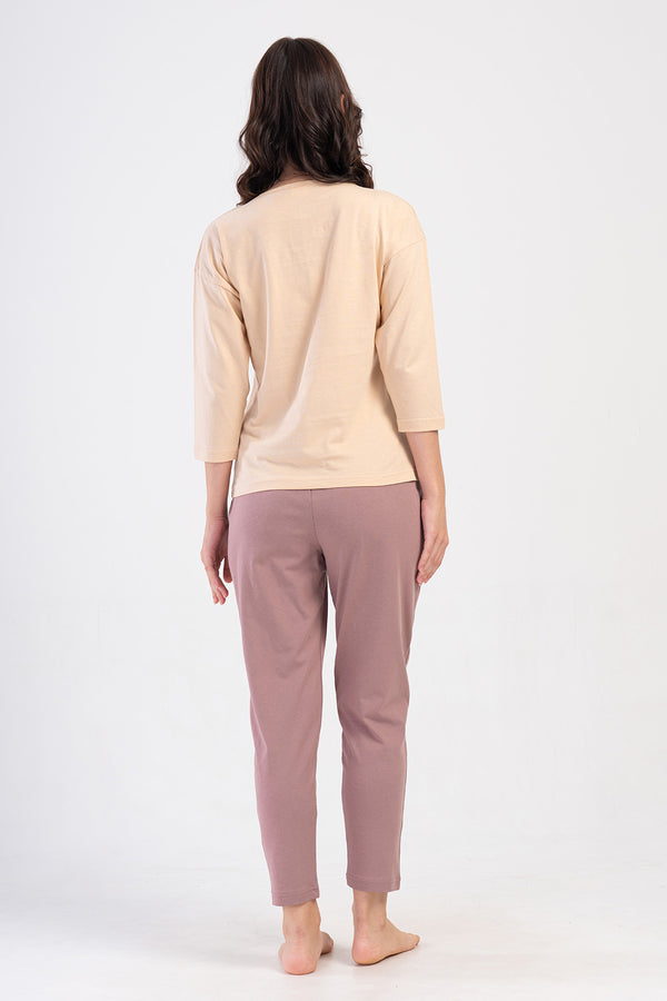 KADIN PIJAMA TAKIM SUPREM 408402 - Vienetta1.GrupBEJ