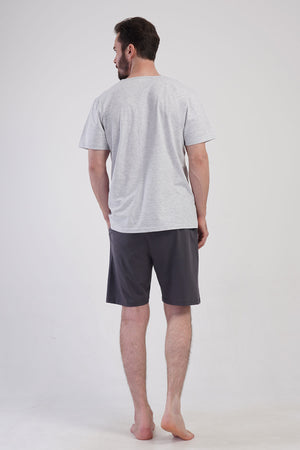 ERKEK XXL SORT TAKIM SUPREM 408442 - VienettaGRAY MELANGE1XL