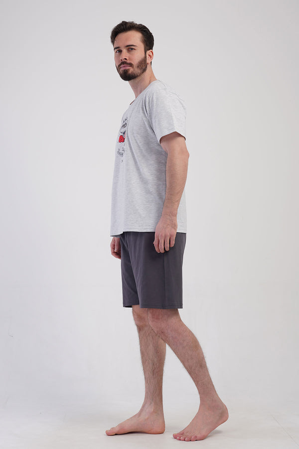 ERKEK XXL SORT TAKIM SUPREM 408442 - VienettaGRAY MELANGE1XL