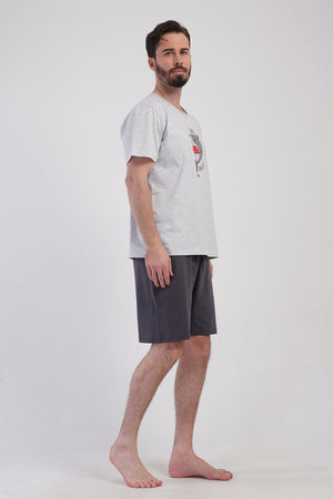 ERKEK XXL SORT TAKIM SUPREM 408442 - VienettaGRAY MELANGE1XL