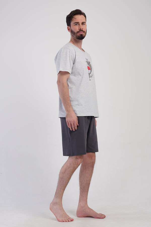 ERKEK XXL SORT TAKIM SUPREM 408442 - VienettaGRAY MELANGE1XL