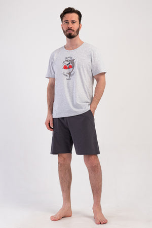 ERKEK XXL SORT TAKIM SUPREM 408442 - VienettaGRAY MELANGE1XL