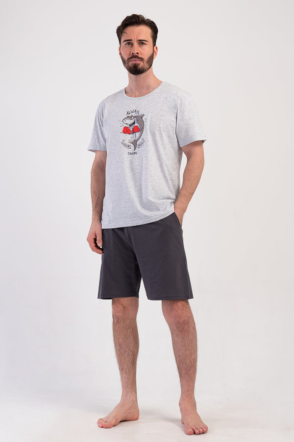 ERKEK XXL SORT TAKIM SUPREM 408442 - VienettaGRAY MELANGE1XL