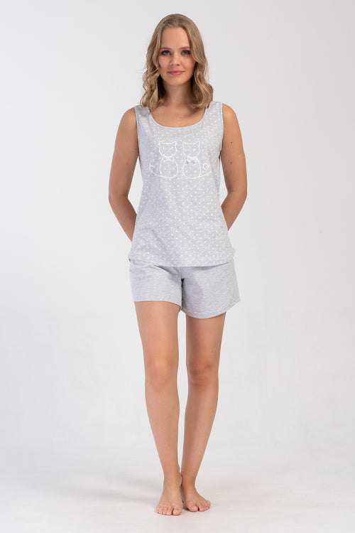 KADIN SORT TAKIM SUPREM 408461 - Vienetta1.GrupGRAY MELANGE