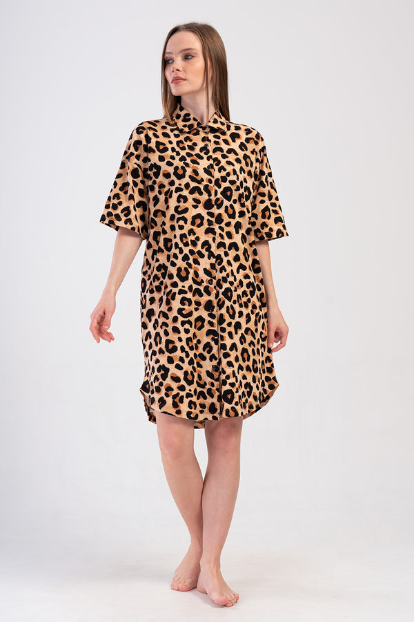 Woman Supreme Leopard Shirt Tunic