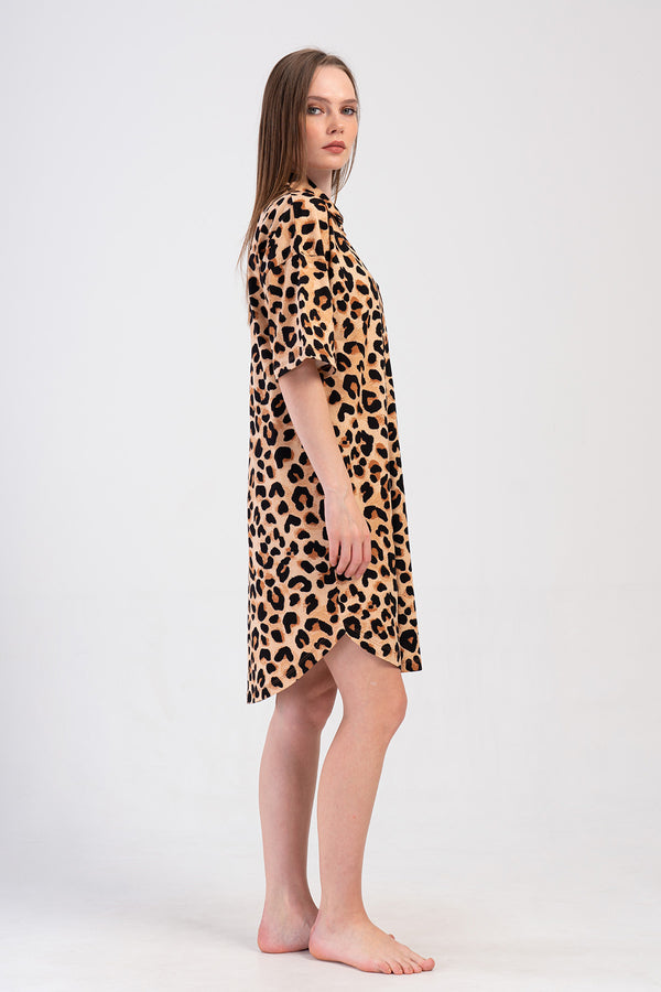 Woman Supreme Leopard Shirt Tunic