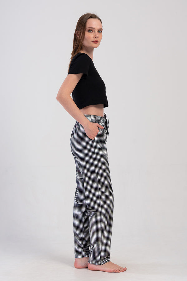 KADIN TEK ALT PIJAMA SUPREM 408505 - VienettaSIYAHM