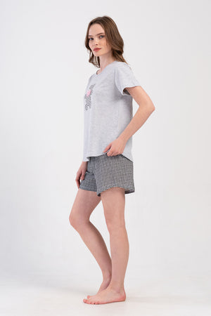 KADIN XXL SORT TAKIM SUPREM 408507 - Vienetta1.GrupGRAY MELANGE