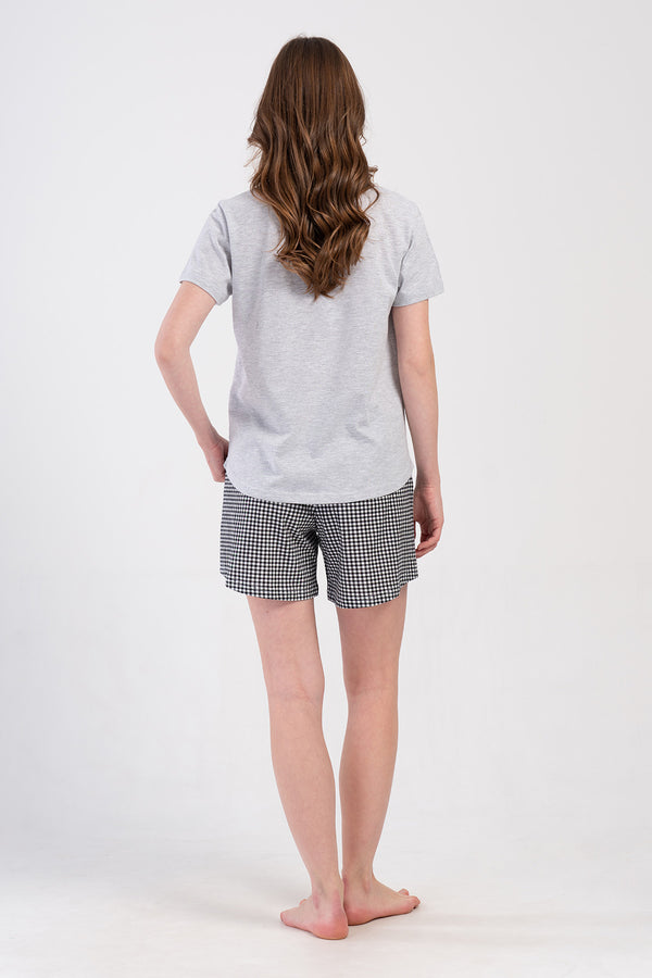 KADIN XXL SORT TAKIM SUPREM 408507 - Vienetta1.GrupGRAY MELANGE