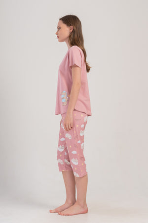 KADIN KAPRI TAKIM SUPREM 409011 - Vienetta1.GrupPUDRA PEMBE