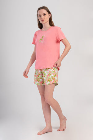 Woman Supreme Lase Short Sleeve Short Set