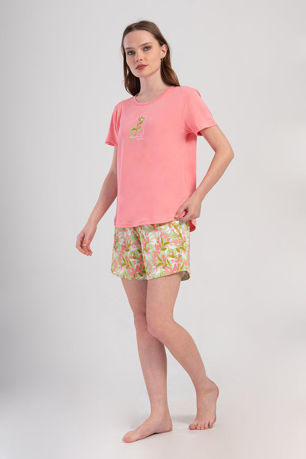 Woman Supreme Lase Short Sleeve Short Set