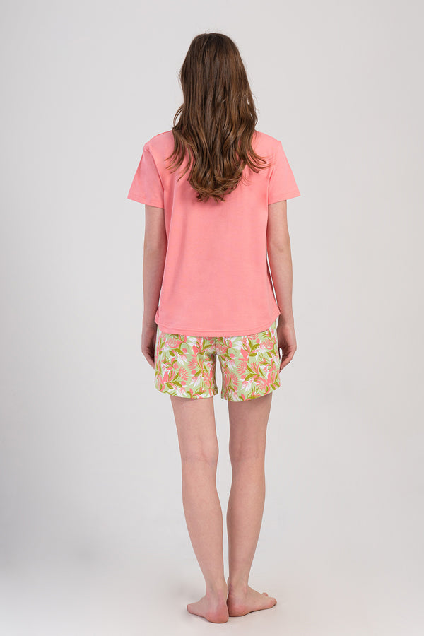 Woman Supreme Lase Short Sleeve Short Set