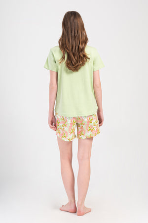 Woman Supreme Lase Short Sleeve Short Set