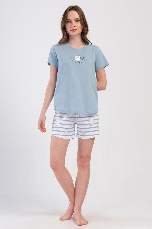 KADIN SORT TAKIM SUPREM 409023 - Vienetta1.GrupA.MAVI