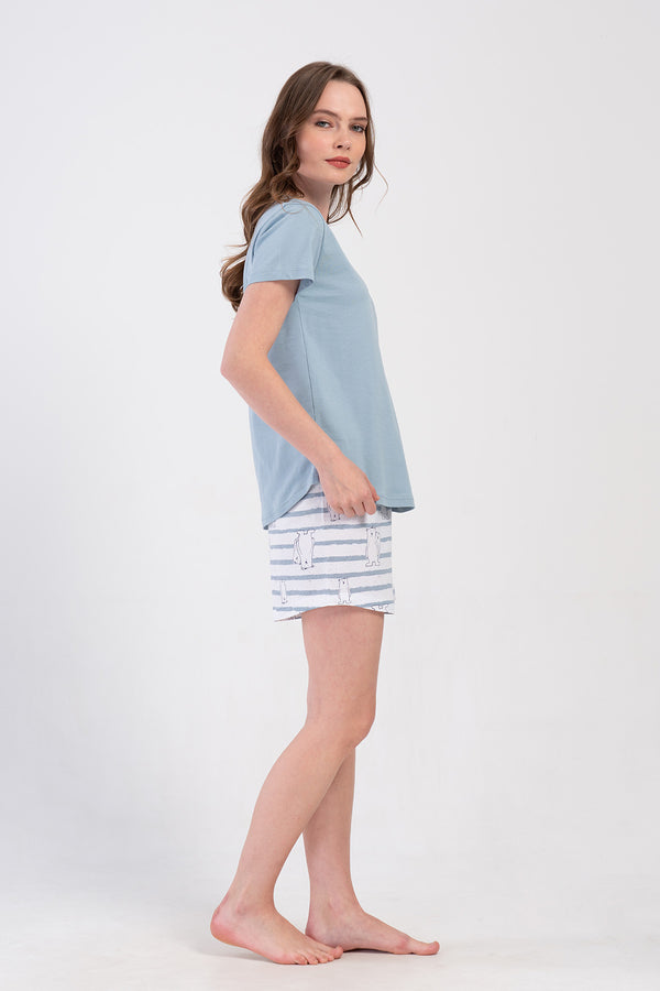 KADIN SORT TAKIM SUPREM 409023 - Vienetta1.GrupA.MAVI