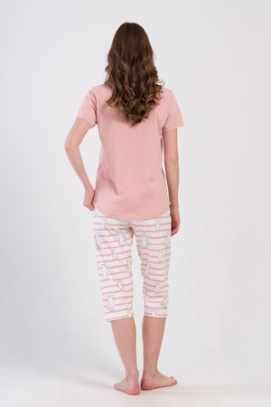 Woman Supreme Vasa O Neck Capri Set