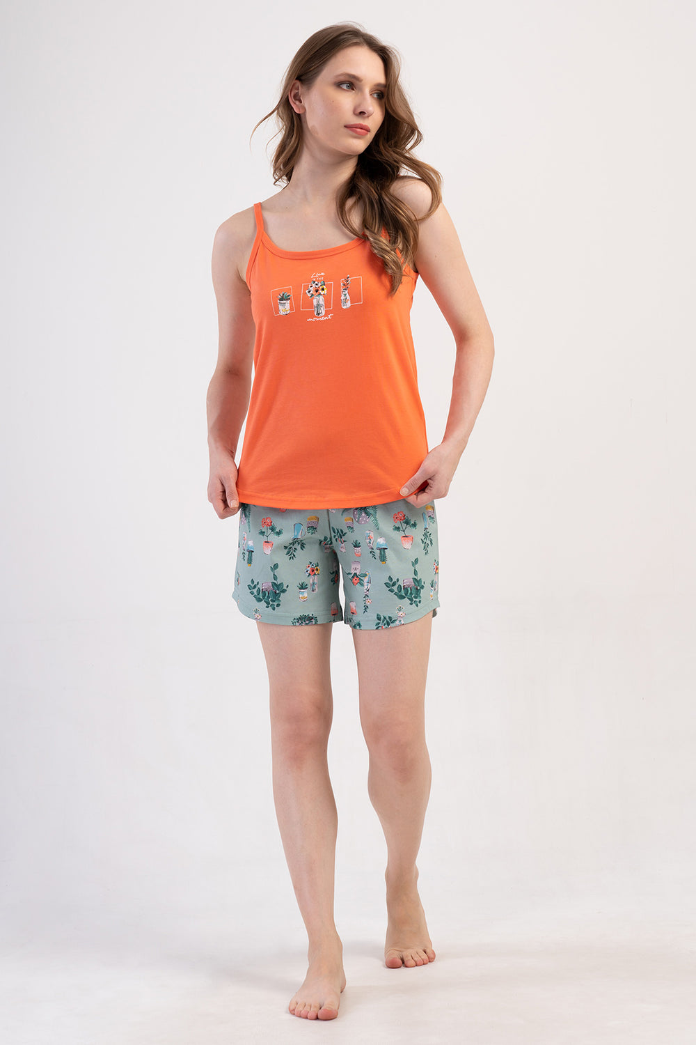 Woman Supreme Kima Thin Strap Short Set - Vienetta1.Grup16 - 1548TCX