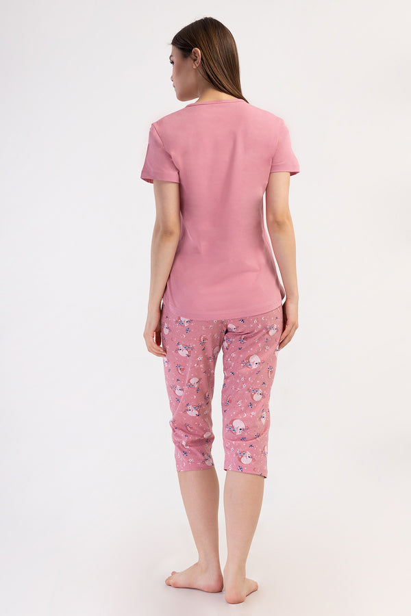 Woman Supreme Hesna Short Sleeve Capri Set