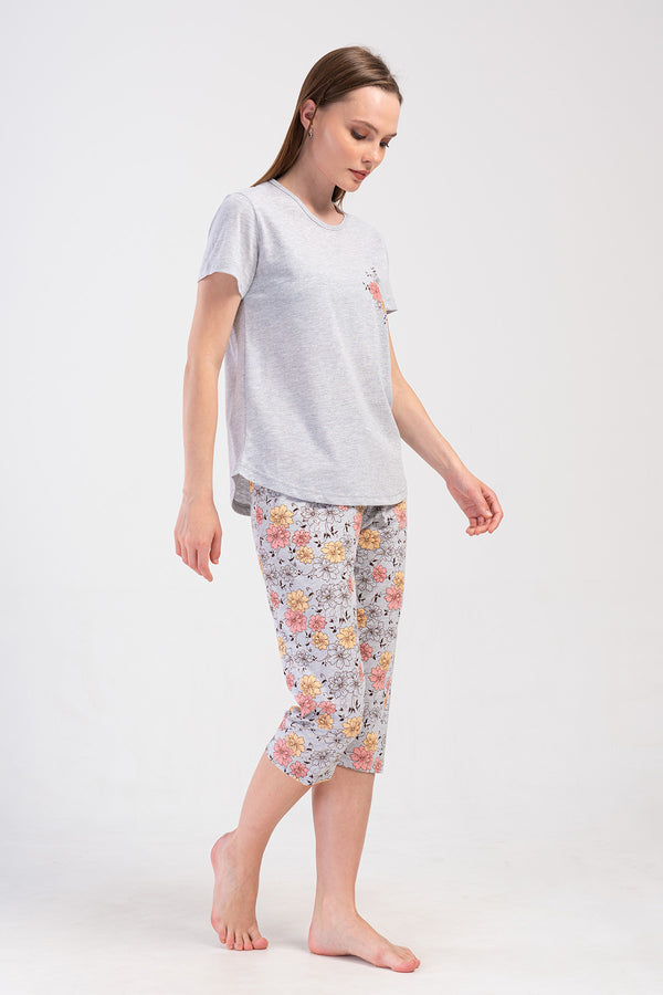 KADIN KAPRI TAKIM SUPREM 409060 - Vienetta1.GrupGRAY MELANGE