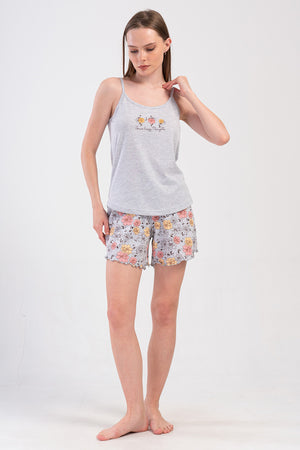 KADIN SORT TAKIM SUPREM 409061 - Vienetta1.GrupGRAY MELANGE