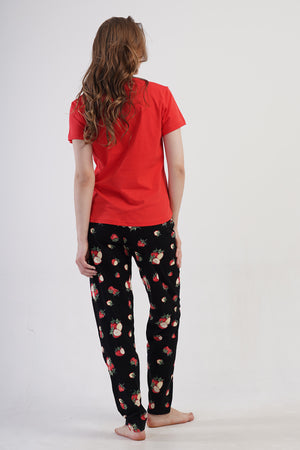 KADIN XXL PIJAMA TAKIM SUPREM 409096 - VienettaYENI KIRMIZI1XL