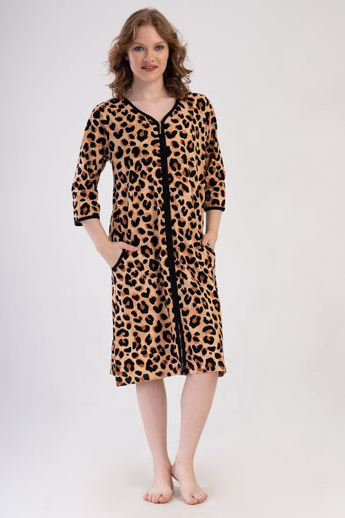 KADIN XXL EV ELBISESI SUPREM 409101 - Vienetta1.GrupSIYAH