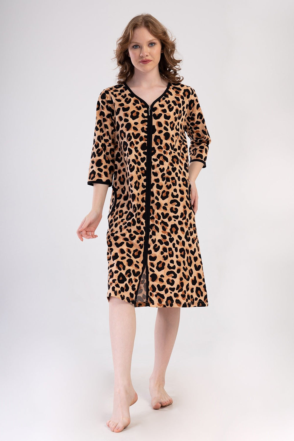 KADIN XXL EV ELBISESI SUPREM 409101 - Vienetta1.GrupSIYAH