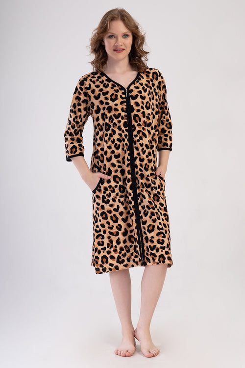 KADIN BATTAL XXL EV ELBISESI SUPREM 409102 - Vienetta1.GrupSIYAH