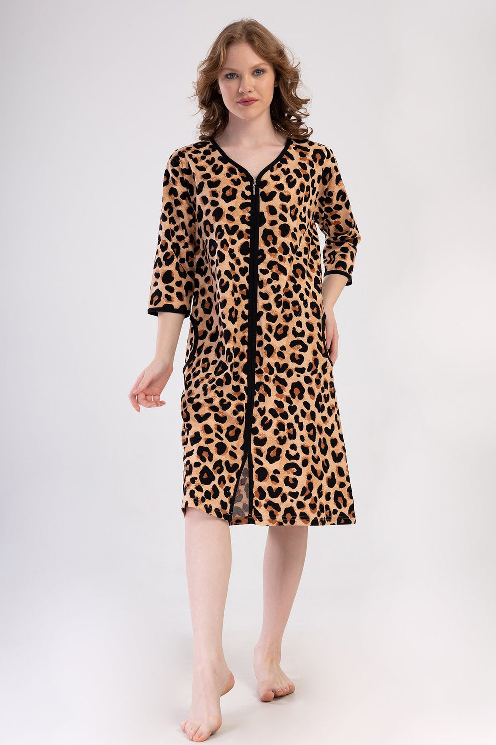 KADIN BATTAL XXL EV ELBISESI SUPREM 409102 - Vienetta1.GrupSIYAH