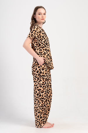 Woman Supreme Big Size Leopard Pyjama Set