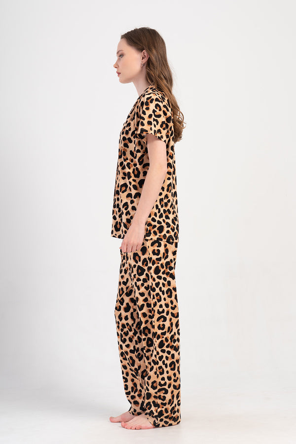 Woman Supreme Big Size Leopard Pyjama Set